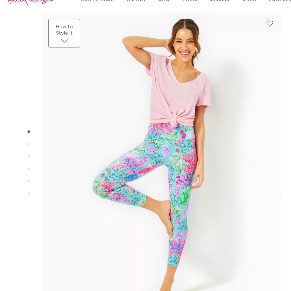 Lilly Pulitzer NWT Weekender High Rise Leggings UPF 50+